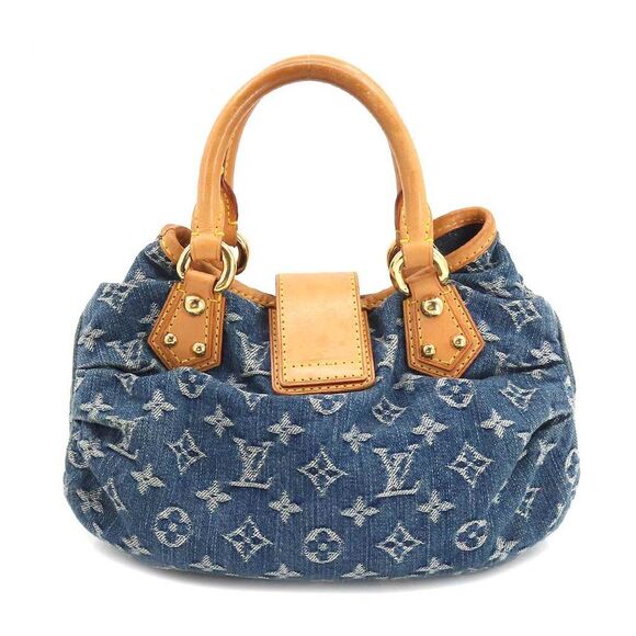 Louis Vuitton Monogram Denim Pleaty Canvas Leather Blue - Picture 2 of 9